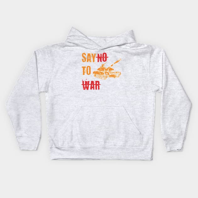 stop war shirt. classic eye catching design Kids Hoodie by The.N